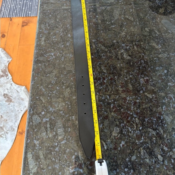 THE KOOPLES French Luxury Leather Belt with Vintage looking Silver Buckle - Picture 5 of 6